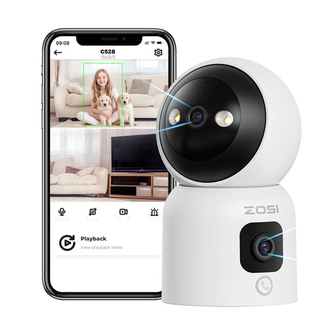 C528D 6MP/4MP WLAN Kamera mit Dual Objektiv + Max. 256GB Lokaler Speicher