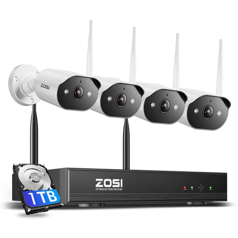 C302 3MP 8-Kanal WLAN Überwachungskamera Set + 64GB/2TB Lokaler Speicher