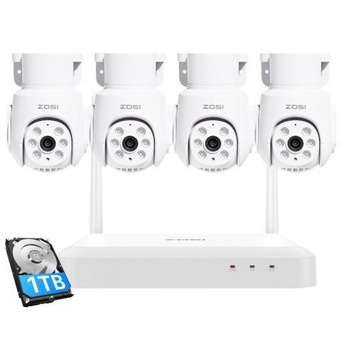 C280 5MP 8-Kanal PTZ WLAN Überwachungskamera Set + 1TB HDD