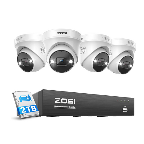C225 4K Überwachungskamera Set + 8-Kanal PoE NVR mit 2TB HDD