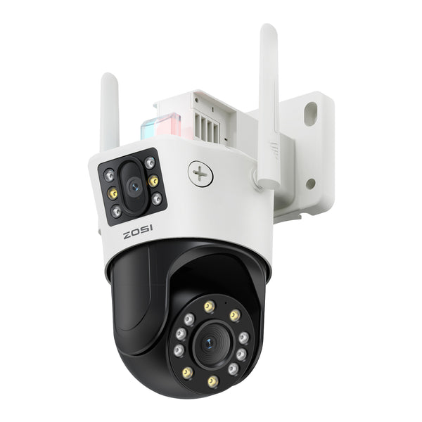 8MP Pan Tilt WLAN Überwachungskamera mit Dual-Objektiv(4MP+4MP)