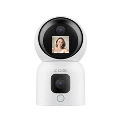 C528M 6MP 2.4GHz 5GHz WiFi Kamera mit Dual Objektiv (3MP + 3MP) + 360° Ansichten+Max. 256 GB lokaler Speicher