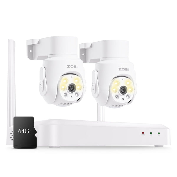 C280 5MP 8-Kanal PTZ WLAN Überwachungskamera Set + 64GB