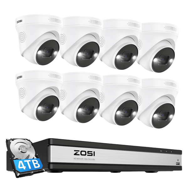 C225 5MP Überwachungskamera Set + 4K 16-Kanal PoE NVR mit 4TB HDD