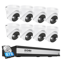 C225 5MP Überwachungskamera Set + 4K 16-Kanal PoE NVR mit 4TB HDD