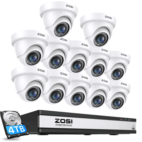 C419 1080P Überwachungskamera Set + 16 Kanal DVR mit 4TB Festplatte
