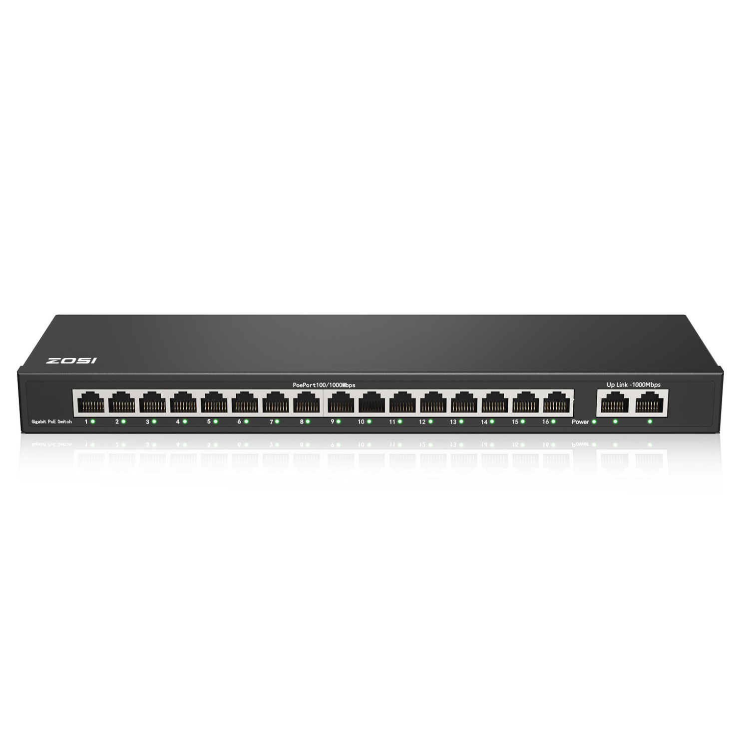 4/8/16 Port Gigabit PoE Switch - ZOSI DE