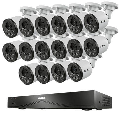 C180 4K 16-Kanal Überwachungskamera Set mit 4TB Festplatte