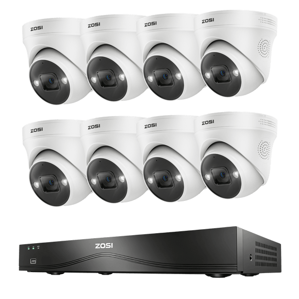 C225 4K 16-Kanal PoE Überwachungskamera Set + 4TB Festplatte(Kein Ethernet-Kabel)