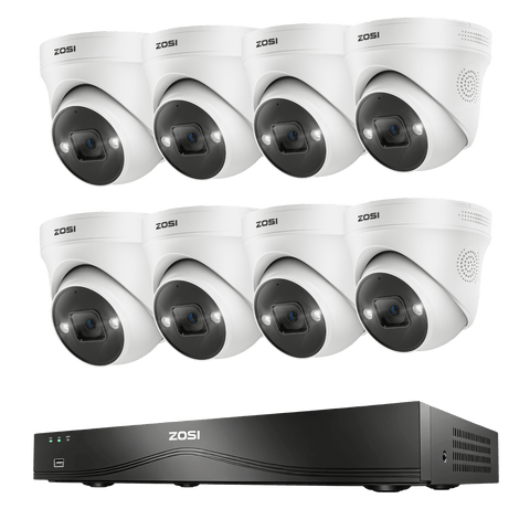 C225 4K 16-Kanal PoE Überwachungskamera Set + 4TB Festplatte(Kein Ethernet-Kabel)