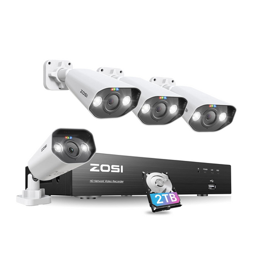 C182 4K Überwachungskamera Set + 8-Kanal PoE NVR mit 2TB HDD