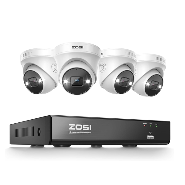 C225 4K Überwachungskamera Set + 8-Kanal PoE NVR (Keine Festplatte)
