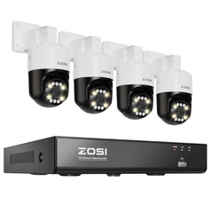 C296B 4K PTZ PoE-Kameras + 4K 8-Kanal NVR (ohne Festplatte und Ethernet-Kabel)
