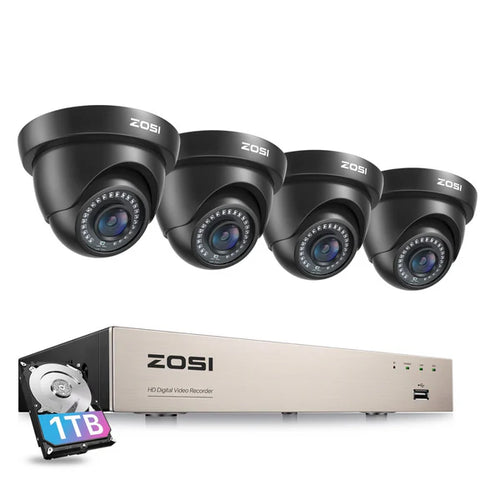 C419 2MP Überwachungskamera Set + 8 Kanal DVR + 1TB/2TB HDD