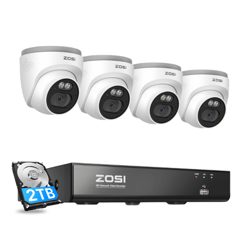C220 4K Überwachungskamera Set + 8-Kanal PoE NVR mit 2TB HDD