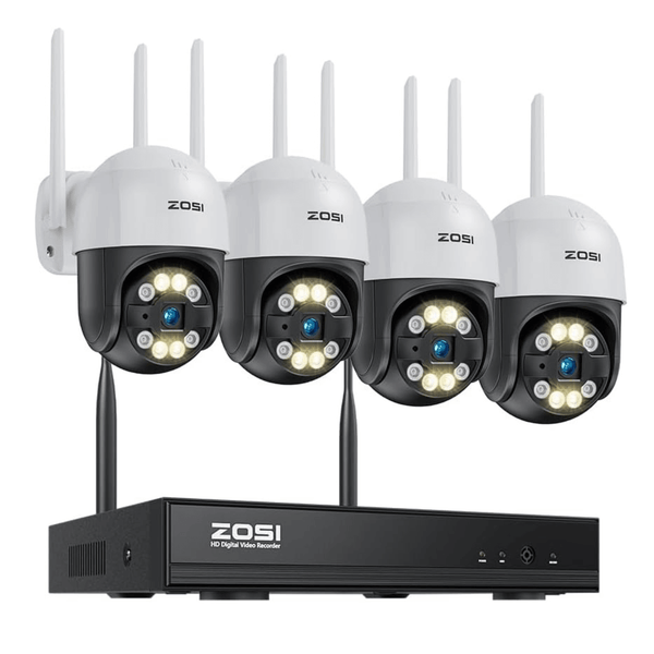 C289 3MP 8-Kanal PTZ WLAN Überwachungskamera Set – Ohne Festplatte