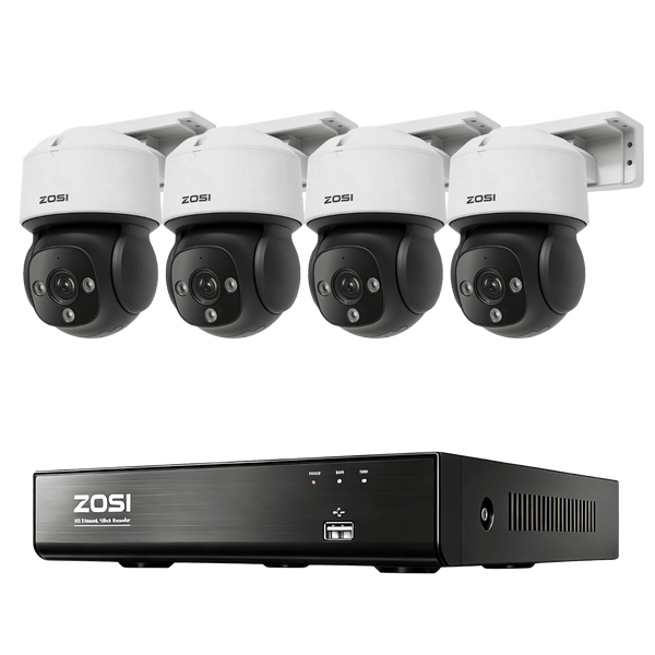 C290 4K 8-Kanal PTZ Überwachungskamera Set mit 2TB Festplatte