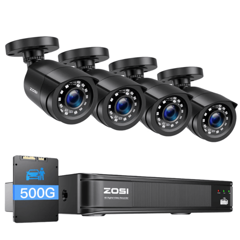 C106 2MP Überwachungskamera Set + 8 Kanal DVR
