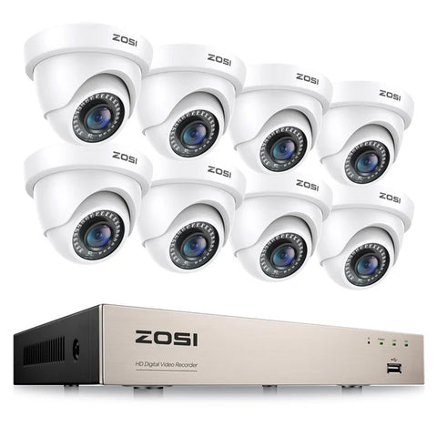 C419 2MP Überwachungskamera Set + 8 Kanal DVR + 1TB/2TB HDD