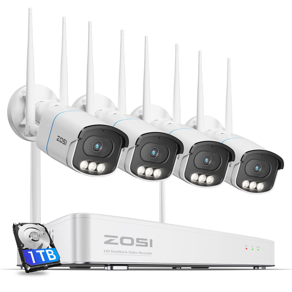 C186A 4K/5MP Wi-Fi 6 Überwachungssystem + 4K 8CH NVR + 1TB HDD