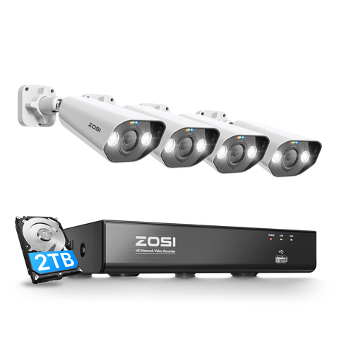 C182 4K Überwachungskamera Set + 8-Kanal PoE NVR mit 2TB HDD