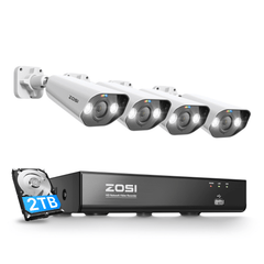 C182 4K Überwachungskamera Set + 8-Kanal PoE NVR mit 2TB HDD