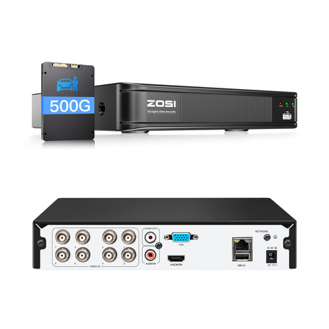 2MP 8-Kanal Digital Video Recorder DVR(ZR08VNA/ZR08VMA), für TVI/AHD/CVI/Analog Kamera