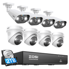 C182/C225 4K 8-Kanal PoE Überwachungskamera Set + 2TB HDD