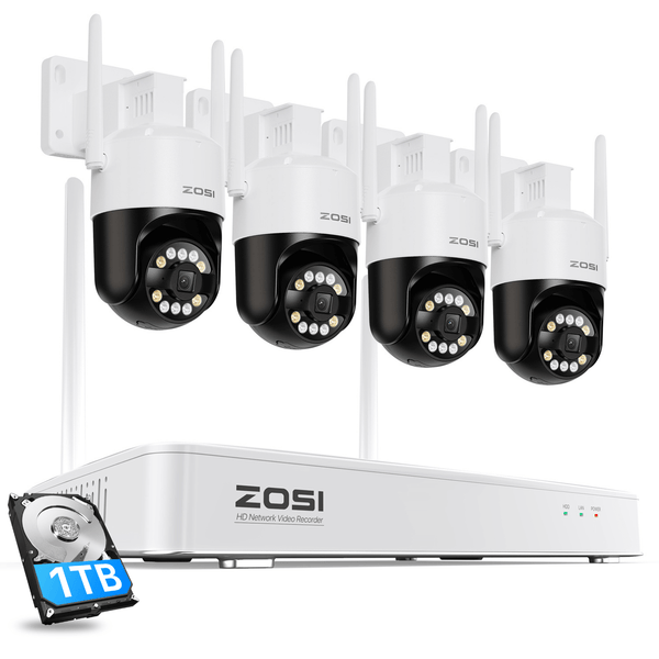 C296B 4K Wi-Fi Überwachungskamera Set + 8CH NVR mit 1TB HDD