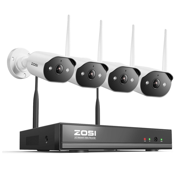 C302 3MP 8-Kanal WLAN Überwachungskamera Set + 64GB/2TB Lokaler Speicher