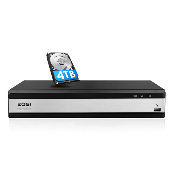 2MP 16-Kanal-Videorekorder DVR + 4TB-Festplatte