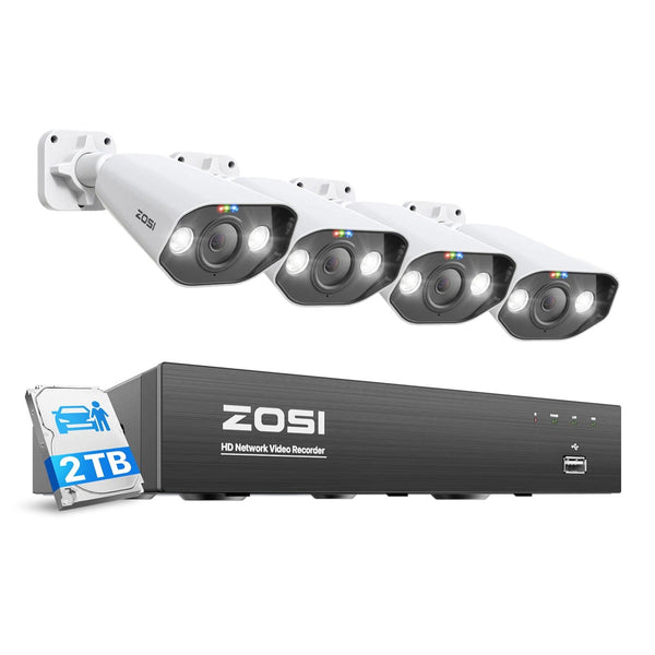 C182 5MP überwachungskamera set + 4K 8-Kanal PoE NVR + 2TB Festplatte